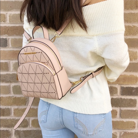 Michael Kors Abbey Mini BackpackBallet Pink Silver - Picture 2 of 8